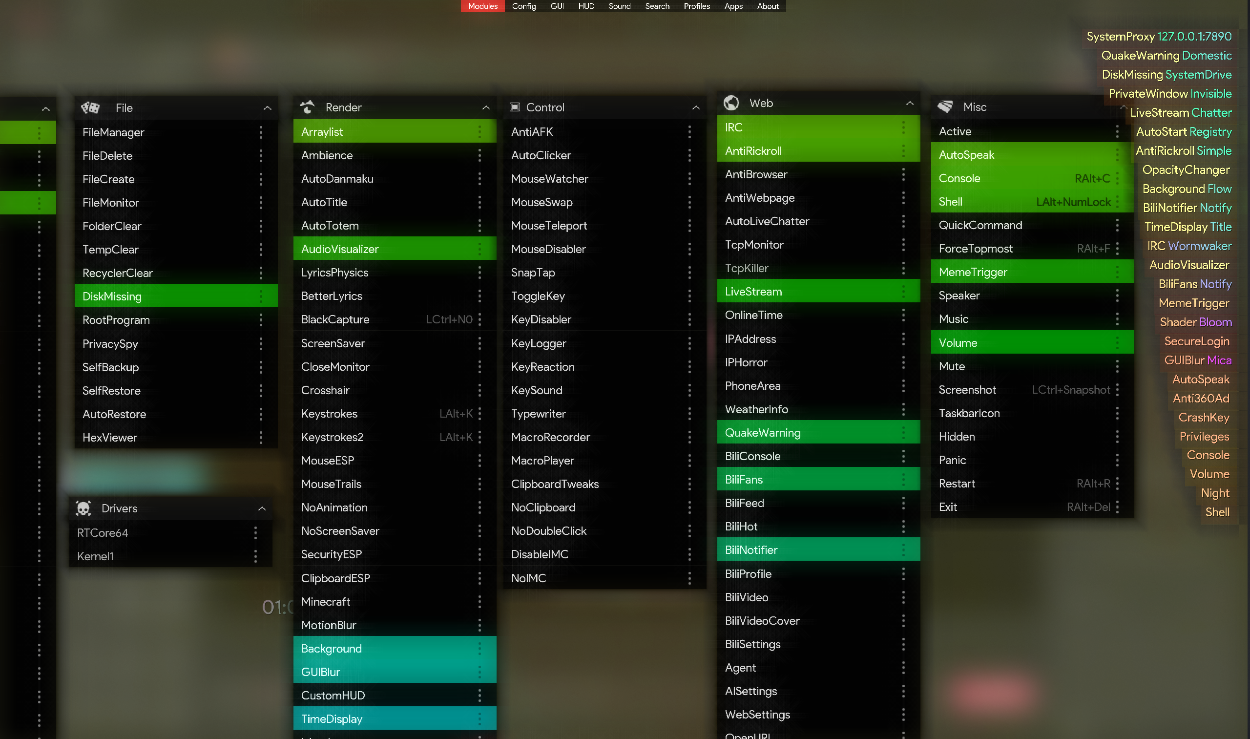 Dropdown GUI