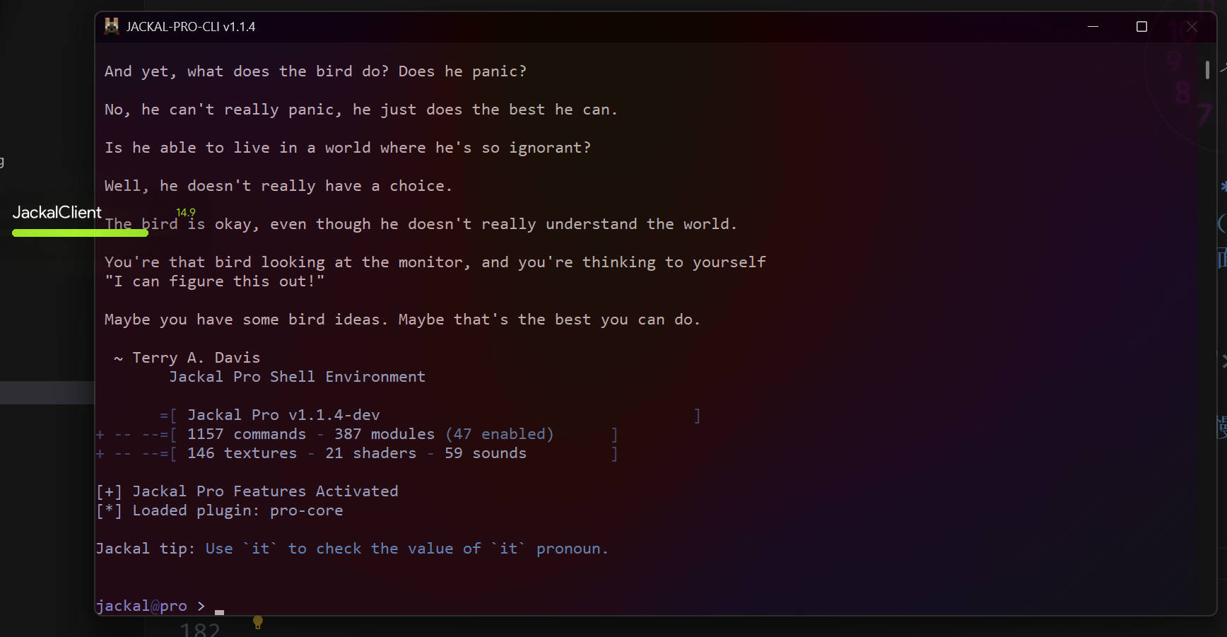 Jackal Shell (CLI)